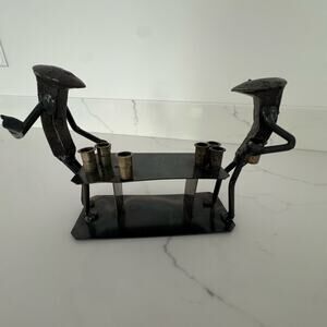 Railroad Spike Beer Pong Sculpture